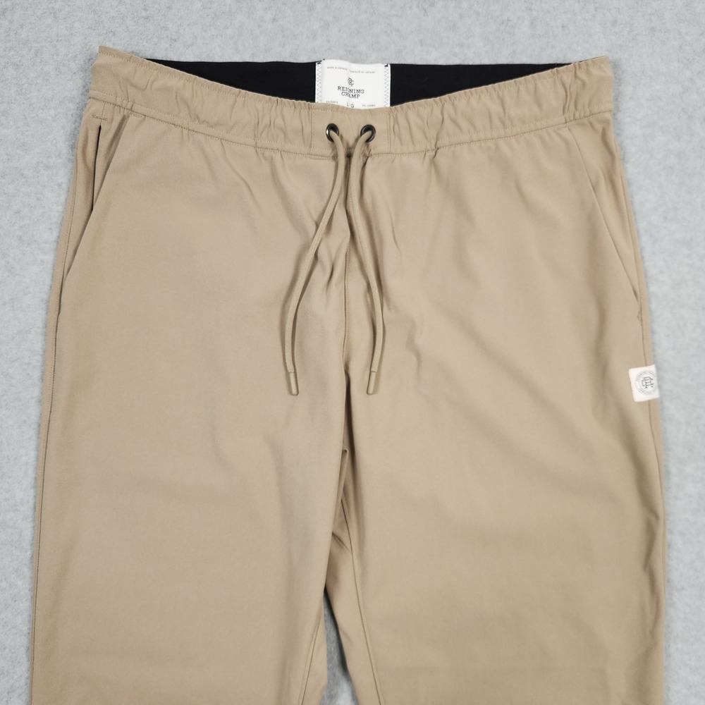 Reigning Champ Joggers Large Khaki Brown Midweight Sweatpant Stretch Standard